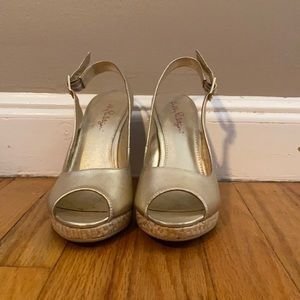 Lilly Pulitzer Gold Wedges